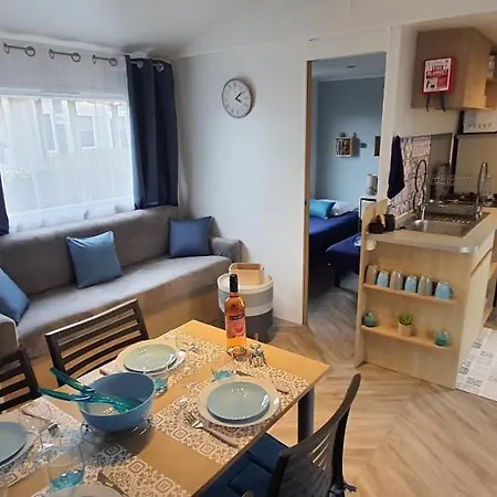 Mobilhome 2ch Recent Et Climatise-terrasse Fermee-jardin Sans Vis A Vis-camping 4 Etoiles Les Charmettes Ferienhaus Les Mathes