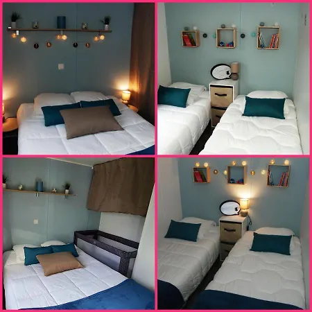 Mobilhome 2ch Climatisé-terrasse Fermée-4 Vélos-camping 4 étoiles Les Charmettes *