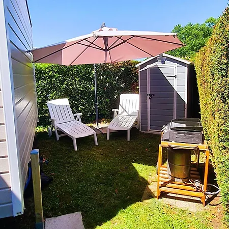 Mobilhome 2ch Recent Et Climatise-terrasse Fermee-jardin Sans Vis A Vis-camping 4 Etoiles Les Charmettes Les Mathes